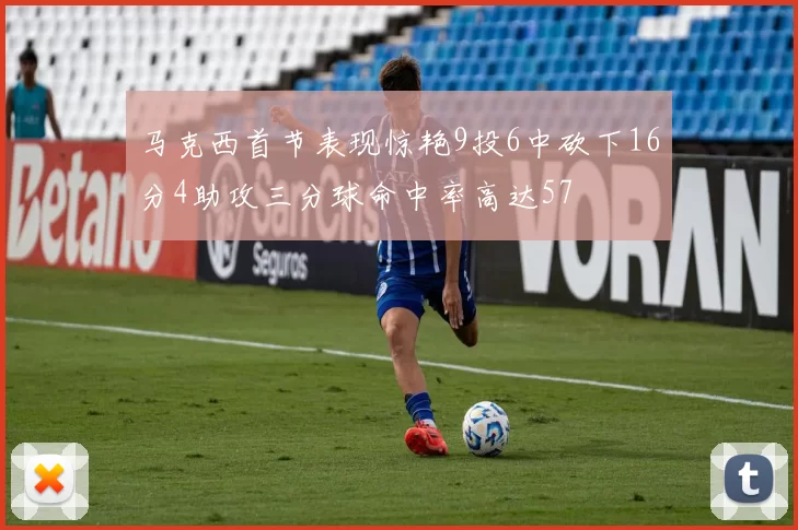 马克西首节表现惊艳9投6中砍下16分4助攻三分球命中率高达57